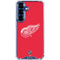 NHL Detroit Red Wings Solid Background Galaxy S25 Clear Case